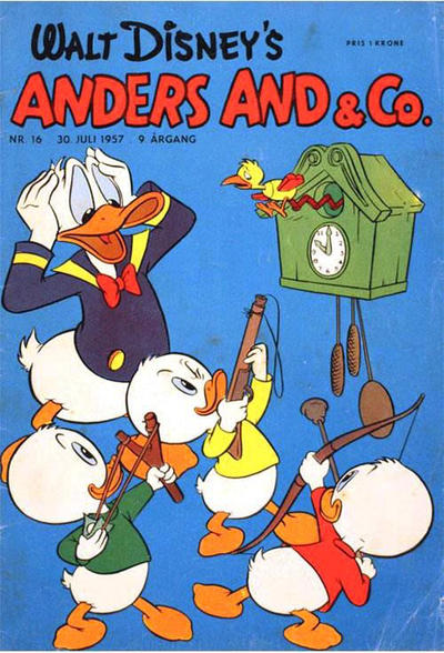 Cover for Anders And & Co. (Egmont, 1949 series) #16/1957