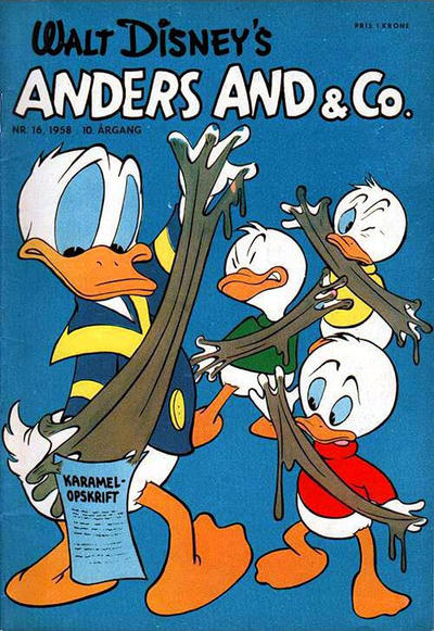 Cover for Anders And & Co. (Egmont, 1949 series) #16/1958