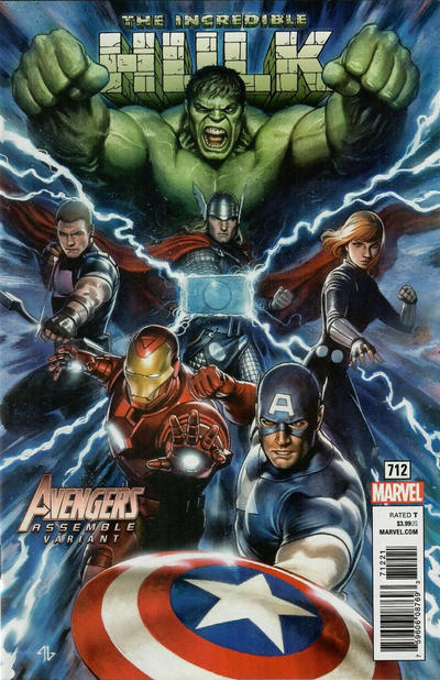 Cover for Incredible Hulk (Marvel, 2017 series) #712 [Adi Granov Avengers]