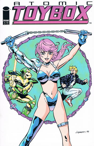 Cover for Atomic Toybox (Image, 1999 series) #1 [Nunchuk Girl Cover]