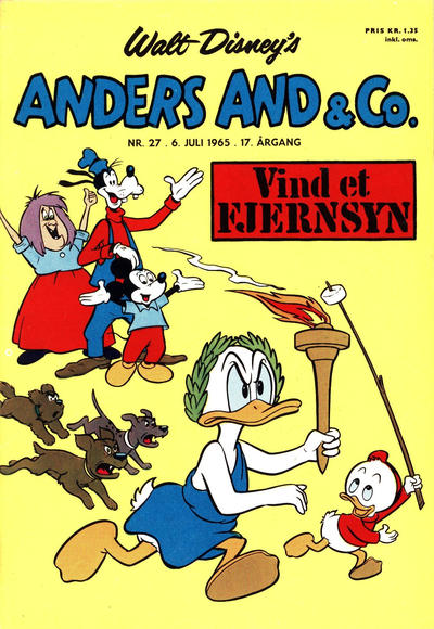 Cover for Anders And & Co. (Egmont, 1949 series) #27/1965