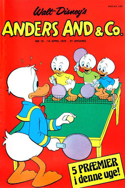 Cover for Anders And & Co. (Egmont, 1949 series) #16/1975
