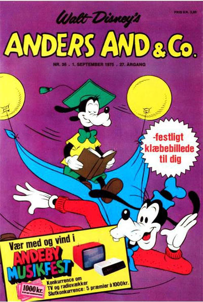 Cover for Anders And & Co. (Egmont, 1949 series) #36/1975