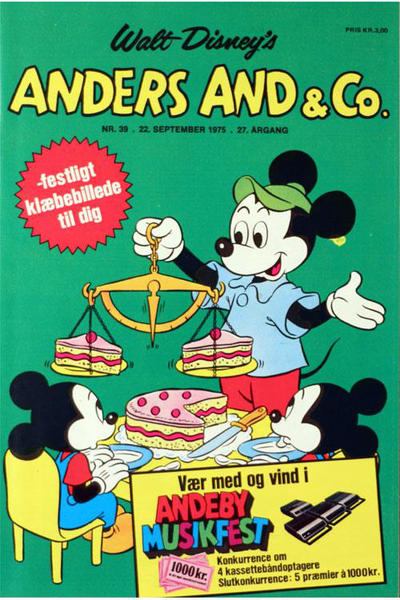 Cover for Anders And & Co. (Egmont, 1949 series) #39/1975