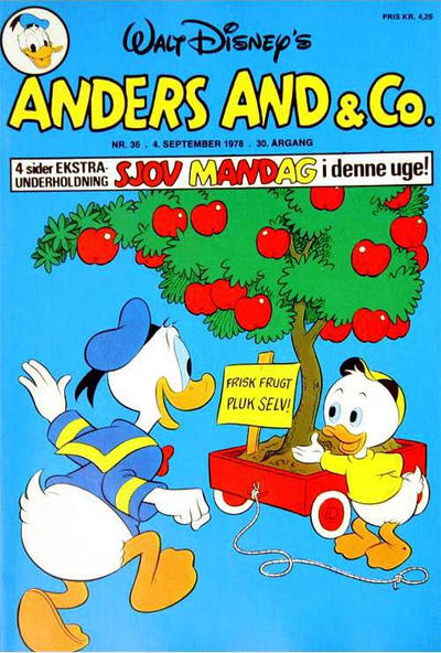 Cover for Anders And & Co. (Egmont, 1949 series) #36/1978