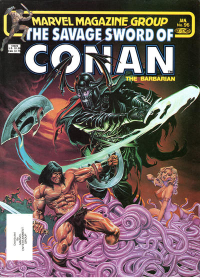 Cover for The Savage Sword of Conan (Marvel, 1974 series) #96 [Direct]