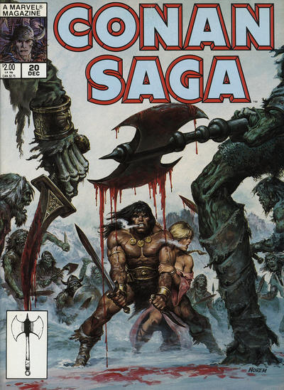 Cover for Conan Saga (Marvel, 1987 series) #20 [Direct]