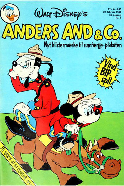 Cover for Anders And & Co. (Egmont, 1949 series) #8/1984
