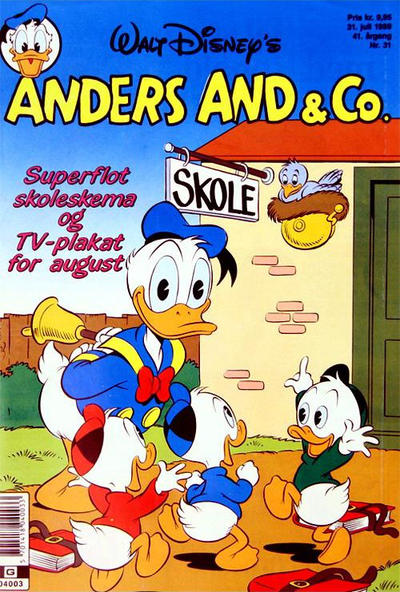 Cover for Anders And & Co. (Egmont, 1949 series) #31/1989