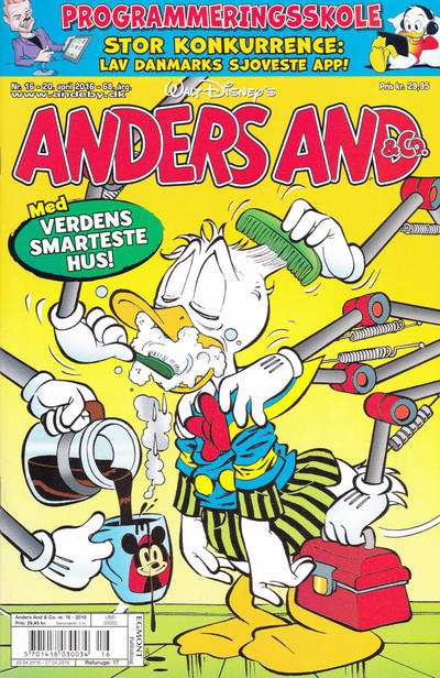 Cover for Anders And & Co. (Egmont, 1949 series) #16/2016