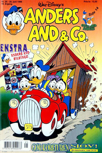 Cover for Anders And & Co. (Egmont, 1949 series) #25/1996