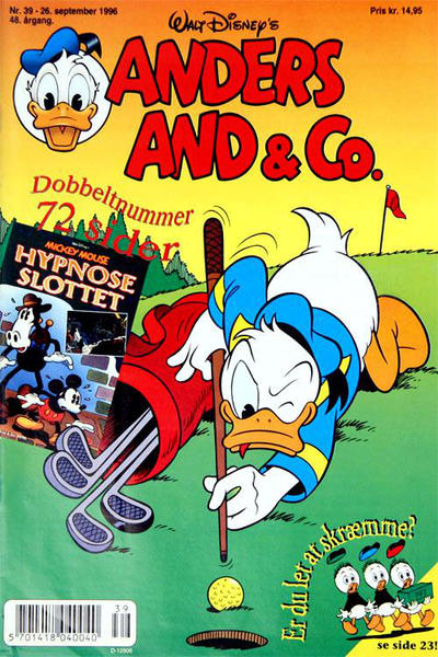 Cover for Anders And & Co. (Egmont, 1949 series) #39/1996