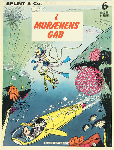 Cover for Splint & co. (Interpresse, 1974 series) #6 - I murænens gab [1. oplag]