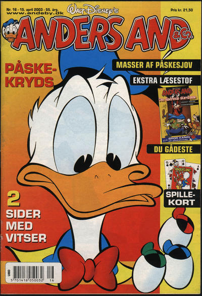 Cover for Anders And & Co. (Egmont, 1949 series) #16/2003