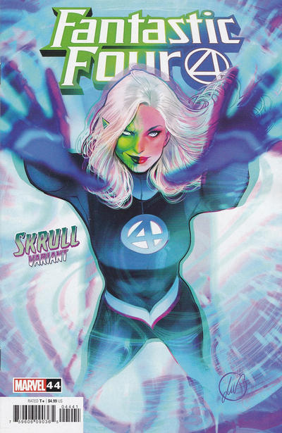 Cover for Fantastic Four (Marvel, 2018 series) #44 (689) [Lucas Werneck 'Skrull Variant']