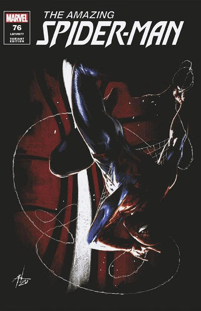 Cover for Amazing Spider-Man (Marvel, 2018 series) #76 (877) [Variant Edition - Comics Illuminati Exclusive - Gabriele Dell'Otto Cover]