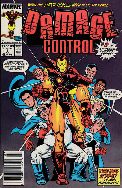 Cover for Damage Control (Marvel, 1989 series) #3 [Newsstand]