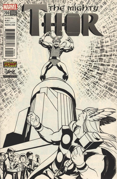 Cover for Mighty Thor (Marvel, 2016 series) #700 [Stan Lee Box Sketch Edition]