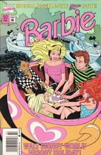 Cover for Barbie (Marvel, 1991 series) #50 [Newsstand]