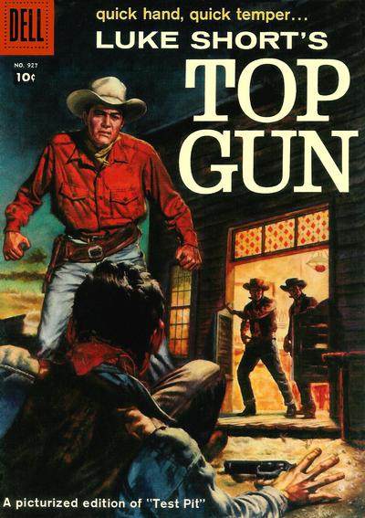 Cover for Four Color (Dell, 1942 series) #927 - Luke Short's Top Gun