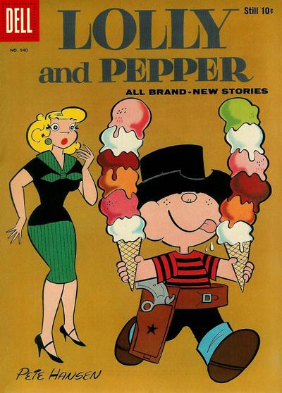 Cover for Four Color (Dell, 1942 series) #940 - Lolly and Pepper