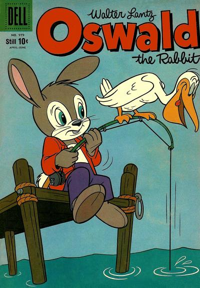 Cover for Four Color (Dell, 1942 series) #979 - Walter Lantz Oswald the Rabbit