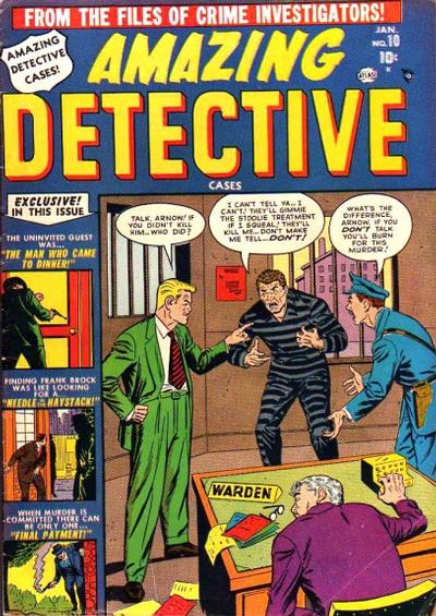 Cover for Amazing Detective Cases (Marvel, 1950 series) #10