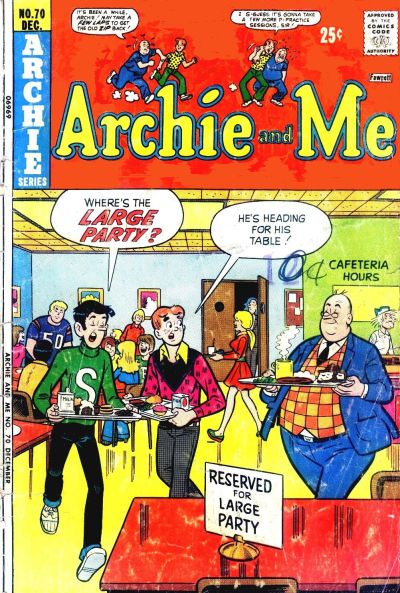 Cover for Archie and Me (Archie, 1964 series) #70