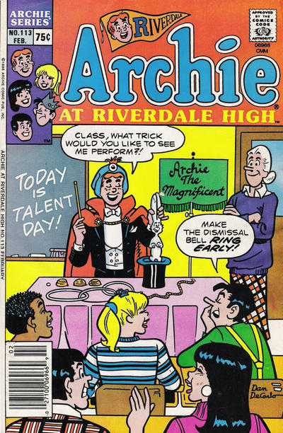 Cover for Archie at Riverdale High (Archie, 1972 series) #113
