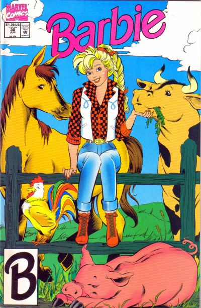 Cover for Barbie (Marvel, 1991 series) #30 [Direct]