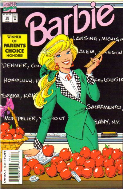 Cover for Barbie (Marvel, 1991 series) #35