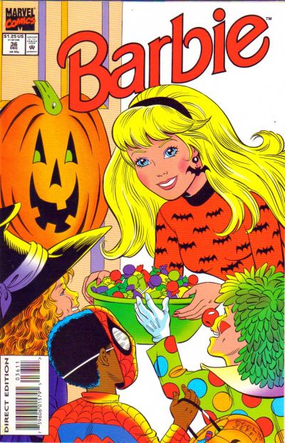 Cover for Barbie (Marvel, 1991 series) #36 [Direct Edition]