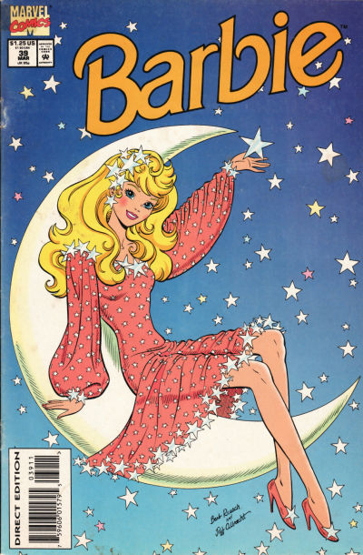Cover for Barbie (Marvel, 1991 series) #39 [Direct Edition]