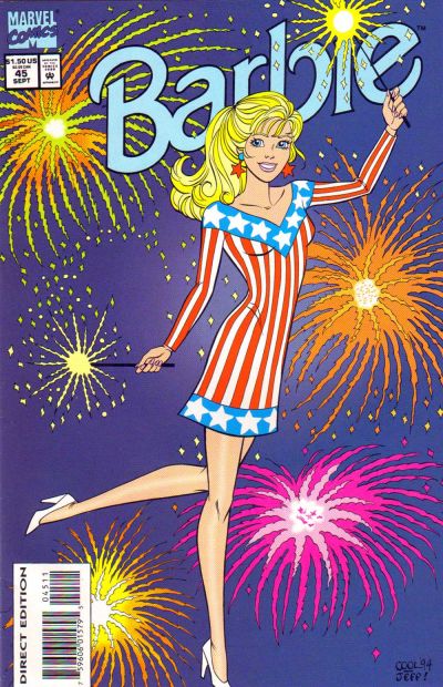 Cover for Barbie (Marvel, 1991 series) #45 [Direct Edition]