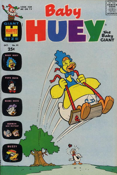 Cover for Baby Huey, the Baby Giant (Harvey, 1956 series) #91