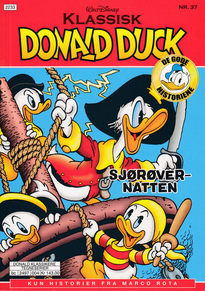 Cover for Klassisk Donald Duck (Hjemmet / Egmont, 2016 series) #37 - Sjørøvernatten