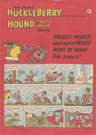 Cover for Huckleberry Hound Weekly (City Magazines, 1961 series) #19 November 1966 [268]