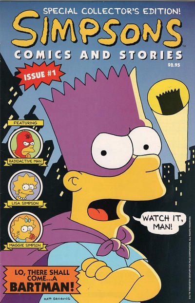 Cover for Simpsons Comics and Stories (Welsh Publishing Group, 1993 series) #1 [Direct]