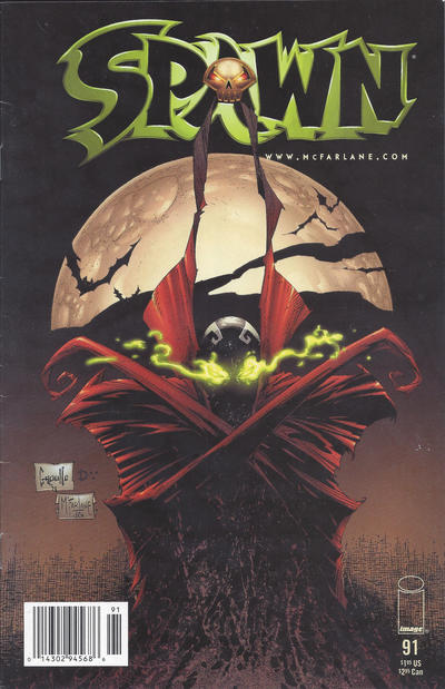 Cover for Spawn (Image, 1992 series) #91 [Newsstand]