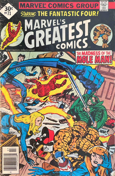 Cover for Marvel's Greatest Comics (Marvel, 1969 series) #71 [Whitman]