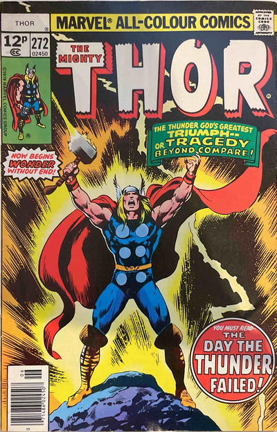 Cover for Thor (Marvel, 1966 series) #272 [British]
