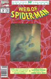 Cover for Web of Spider-Man (Marvel, 1985 series) #90 [Second Printing Newsstand - Gold Hologram]