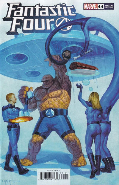 Cover for Fantastic Four (Marvel, 2018 series) #44 (689) [E. M. Gist Variant]