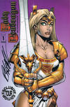 Cover Thumbnail for Lady Pendragon (1998 series) #1 [Tour Edition Gold Foil Cover]