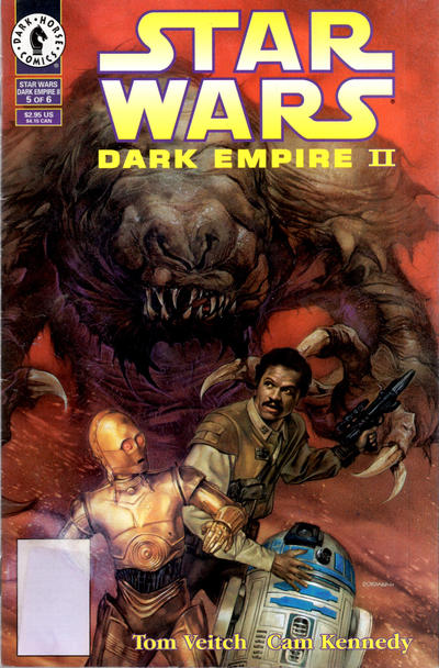 Cover for Star Wars: Dark Empire II (Dark Horse, 1994 series) #5 [Newsstand Without UPC]