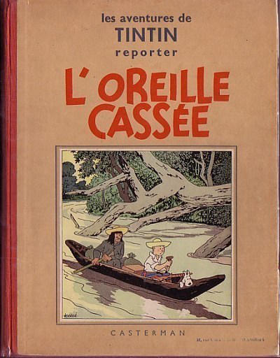 Cover for Les Aventures de Tintin (Casterman, 1934 series) #6 [1937 edition] - L'Oreille cassée