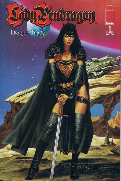 Cover for Lady Pendragon (Image, 1999 series) #1 [Jusko Gold Logo variant]