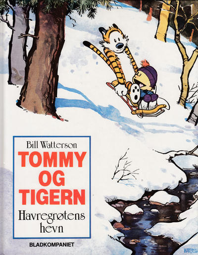 Cover for Tommy og Tigern [bok] (Bladkompaniet / Schibsted, 1991 series) #2 - Havregrøtens hevn [Bokklubbutgave]