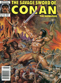 Cover for The Savage Sword of Conan (Marvel, 1974 series) #151