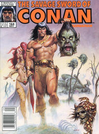 Cover for The Savage Sword of Conan (Marvel, 1974 series) #164